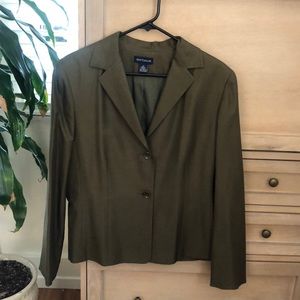 Ann Taylor olive green blazer size 14